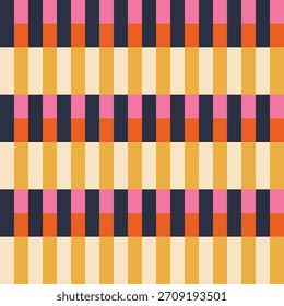 Geometric striped colorful seamless pattern design vector