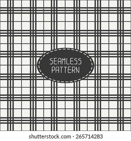 Geometric striped hipster seamless linear pattern. Tiling. Wrapping paper. Tiling. Beautiful line vector illustration. Abstract background. Stylish graphic texture for your design, wallpaper.