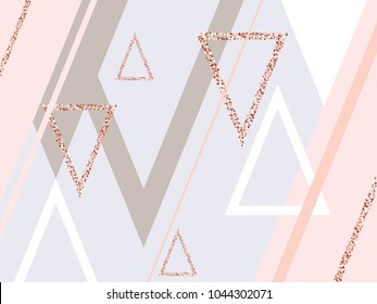 Geometric striped ornament. Modern stylish texture. Gold linear braids. Trendy gold glitter texture