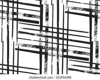 Geometric striped ornament. Vector black and white seamless pattern. Modern stylish texture. Christmas decoration ornament.Scandinavian style.