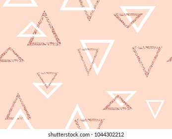 Geometric striped ornament. Vector gold seamless patterns. Modern stylish texture. Gold linear braids. Trendy gold glitter texture