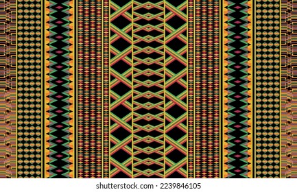 Geometric striped pattern folklore ornament. Tribal ethnic vector texture ornate elegant luxury style. Figure tribal embroidery. Aztec Indian, Scandinavian, Gypsy, Mexican, African, folk patterns.