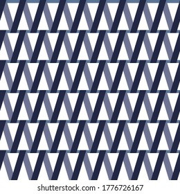 Geometrische Streifen, blaues V-Strukturmuster mit blauem Farbverlauf.