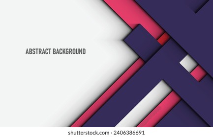 Geometric stripes overlapping with shadow on background. Design for your banner web.