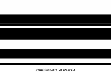 Geometric stripes seamless vector pattern with horizontal lines in varied colours, creating an abstract background. Ideal for textile design, wallpaper, or graphic prints.