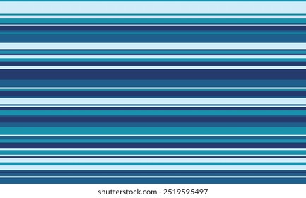 Geometric stripes seamless vector pattern with horizontal lines in varied colours, creating an abstract background. Ideal for textile design, wallpaper, or graphic prints.