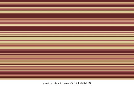 Geometric stripes seamless vector pattern with horizontal lines in varied colours, creating an abstract background. Ideal for textile design, wallpaper, or graphic prints.