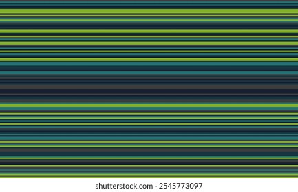 Geometric stripes seamless vector pattern with horizontal lines in varied colours, creating an abstract background. Ideal for textile design, wallpaper, or graphic prints.