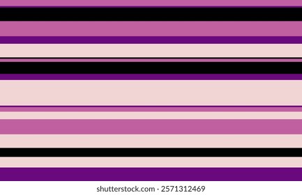 Geometric stripes seamless vector pattern with horizontal lines in varied colours, creating an abstract background. Ideal for textile design, wallpaper, or graphic prints.