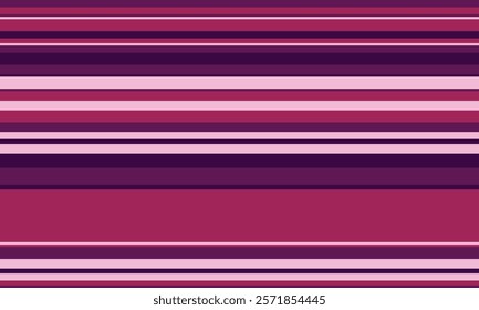 Geometric stripes seamless vector pattern with horizontal lines in varied colours, creating an abstract background. Ideal for textile design, wallpaper, or graphic prints.