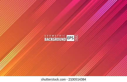 Geometric stripped abstract background. Modern gradient shape concept design. Template design for poster, banner, site header. Vector illustration