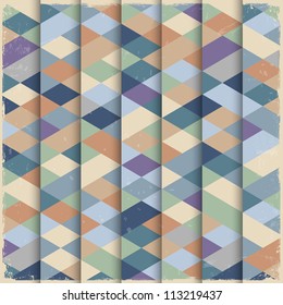 Geometric structure in grunge style.Vector eps10