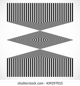 Geometric structure of vertical lines, stripes. Abstract monochrome element