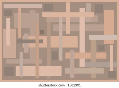 Geometric Study as a vector background in natural colors