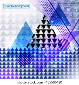 Geometric style abstract background. Vector abstract