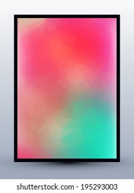 Geometric style abstract colorful background with soft pastel color tones