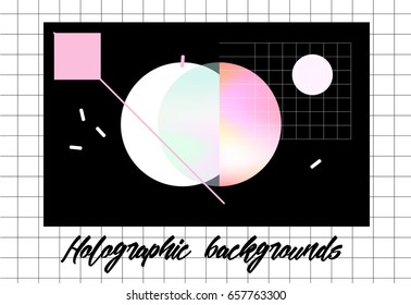Geometric style background. Trendy graphics, retro vibes.