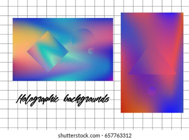 Geometric style backgrounds. Trendy graphics, retro vibes.