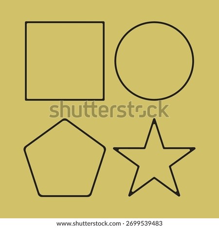 Geometric style blank citation boxes icon
