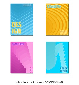 geometric style book cover design
