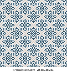 Geometric Style Intricate Pixelated Pattern Texture Background Decoration Tile
