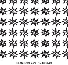 Geometric style pattern design art black and white color background and wallpaper 