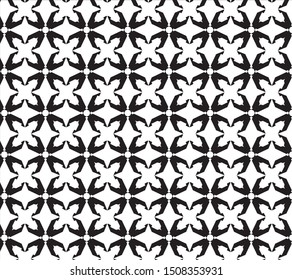 Geometric style pattern design art black and white color background and wallpaper 