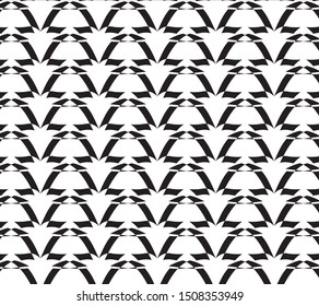 Geometric style pattern design art black and white color background and wallpaper 