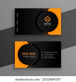 geometric style professional business card layout for corporate identity vector