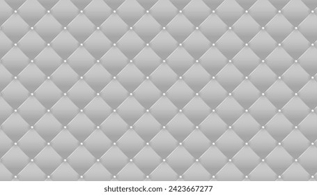 geometric style quilted pattern grey background for royal furniture vector