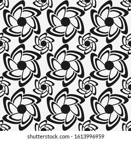 Geometric style seamless vector pattern. Geometrical symmetrical background.