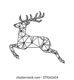 geometric stylized line deere