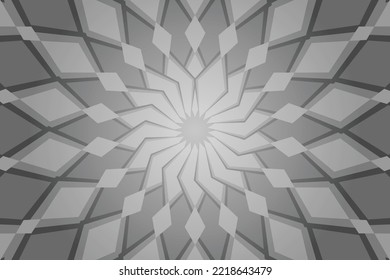 Motif Géométrique De Tournesol Arrière-Plan. Des rayons. Radial. Bannière d'été. Illustration vectorielle