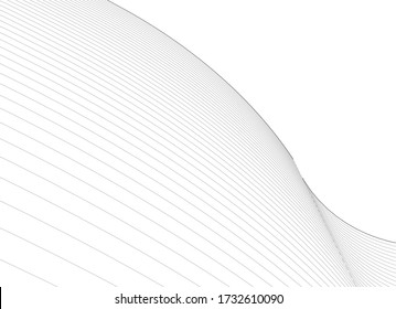 
arquitectura abstracta de onda de superficie geométrica 3d