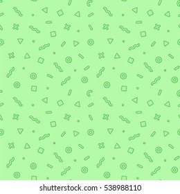 Geometric sweets seamless pattern. Abstract vector illustration with geometric elements, shapes.