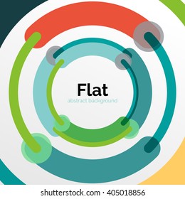 Geometric swirl and circle lines abstract background. Vector flat design illustration Geometric swirl and circle lines abstract background. Vector flat design illustration