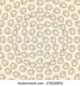 Geometric Swirl Pattern with Concentric Spiral. Vector Background