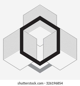 Geometric symbol illustration, typography, t-shirt graphics, vectors