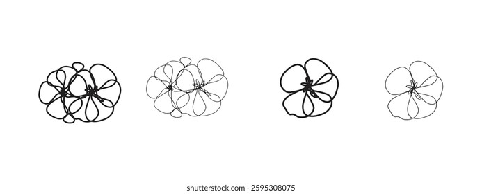 Geometric symbol pattern star, fractal, pentagram icon