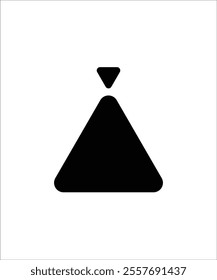 Geometric Symbol of Simplicity and Elegance. vector icon