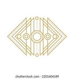 Geometric symbols, Sacred mystic signs Illustration