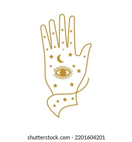 Geometric symbols, Sacred mystic signs Illustration