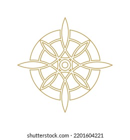 Geometric symbols, Sacred mystic signs Illustration