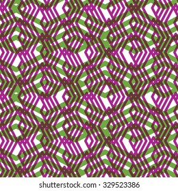 Geometric symmetric lined seamless pattern, colorful vector endless background. Decorative net splicing motif transparent texture. Overlay ornate covering, best for web and graphic design.