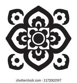 Geometric and symmetrical flower