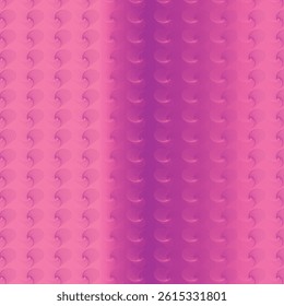 Geometric symmetrical pattern of hearts on a pink background