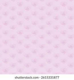 Geometric symmetrical pattern of hearts on a pink background