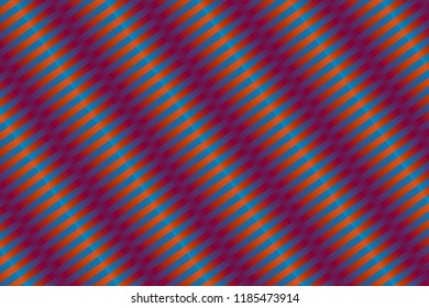 Geometric symmetrical pattern of pink-orange stripes with gradient 