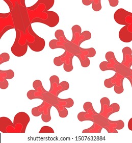 Geometric and symmetrical patterns. Vector.