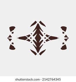 geometric symmetrical unique abstract pattern motif vector for decoration